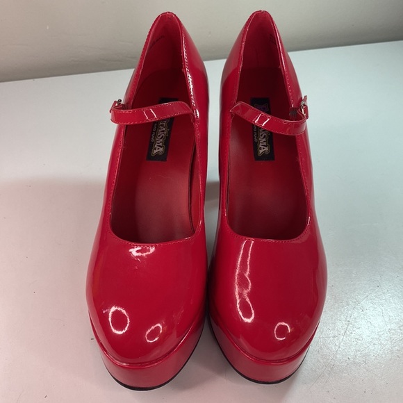 FUNTASMA Red Mary Jane Cosplay Platform Heels - Picture 2 of 9